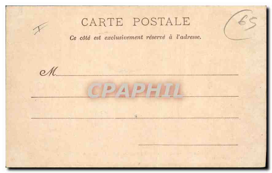 CPA Cauterets Vue de la Raillere prise du Chemin de Lutour  — Rückseite