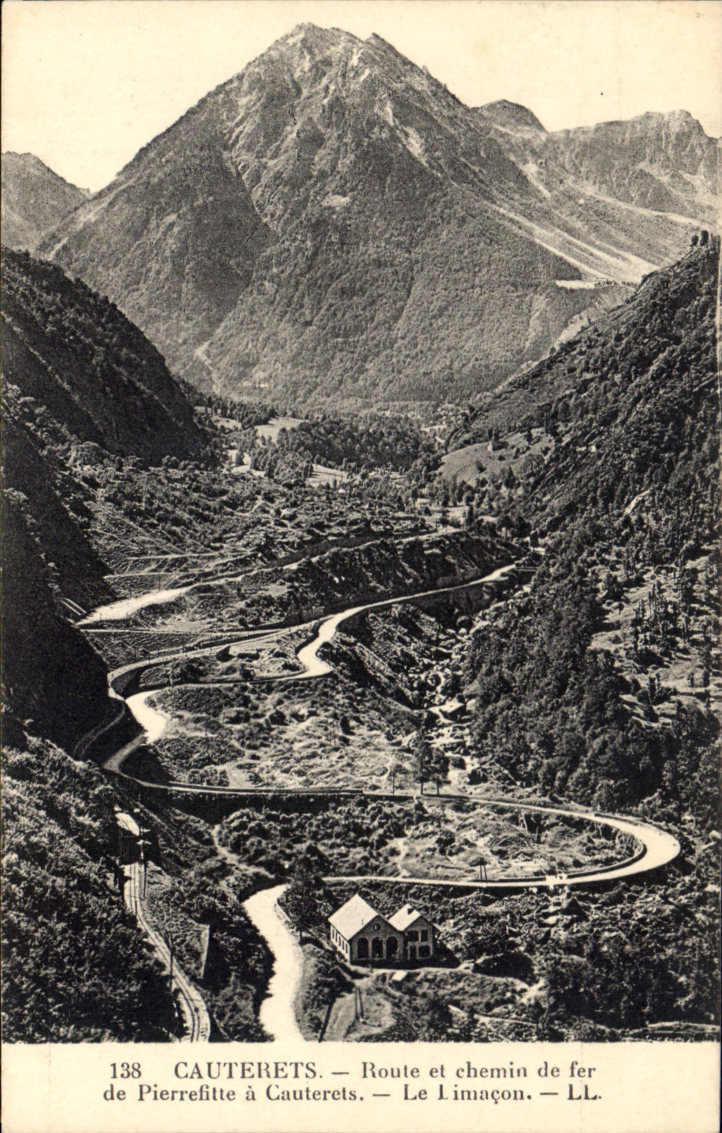 Cauterets — Route et chemin de fer de Pierrefitte à Cauterets — Le Limaçon — LL — n°138