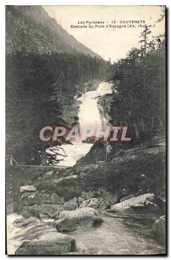 Cascade du Pont d'Espagne — Cauterets — Courcel, éditeur, Cauterets