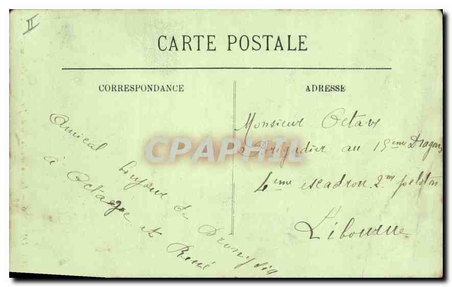 CPA Lourdes Funiculaire du Pic du Jer Le Croisement  — Verso