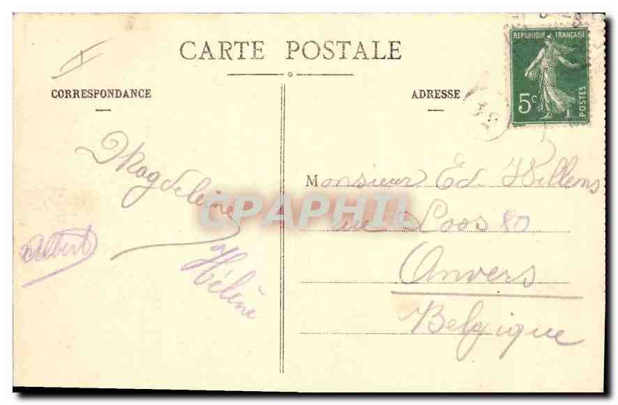 CPA Lourdes Malades Attendant le Passage du Tres Saint Sacrement  — Verso