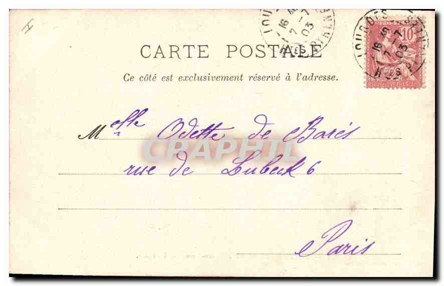 Grande Manifestation à Notre-Dame de Lourdes — Léger-Martin, éditeur, Lourdes — Rückseite
