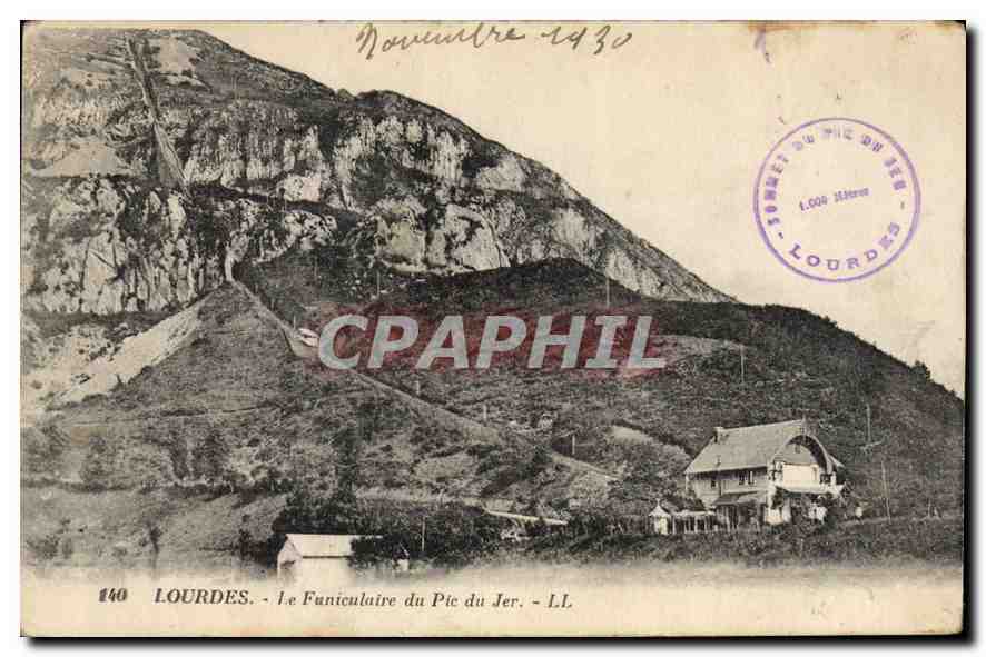 CPA Lourdes Le Funiculaire du Pic du Jer 