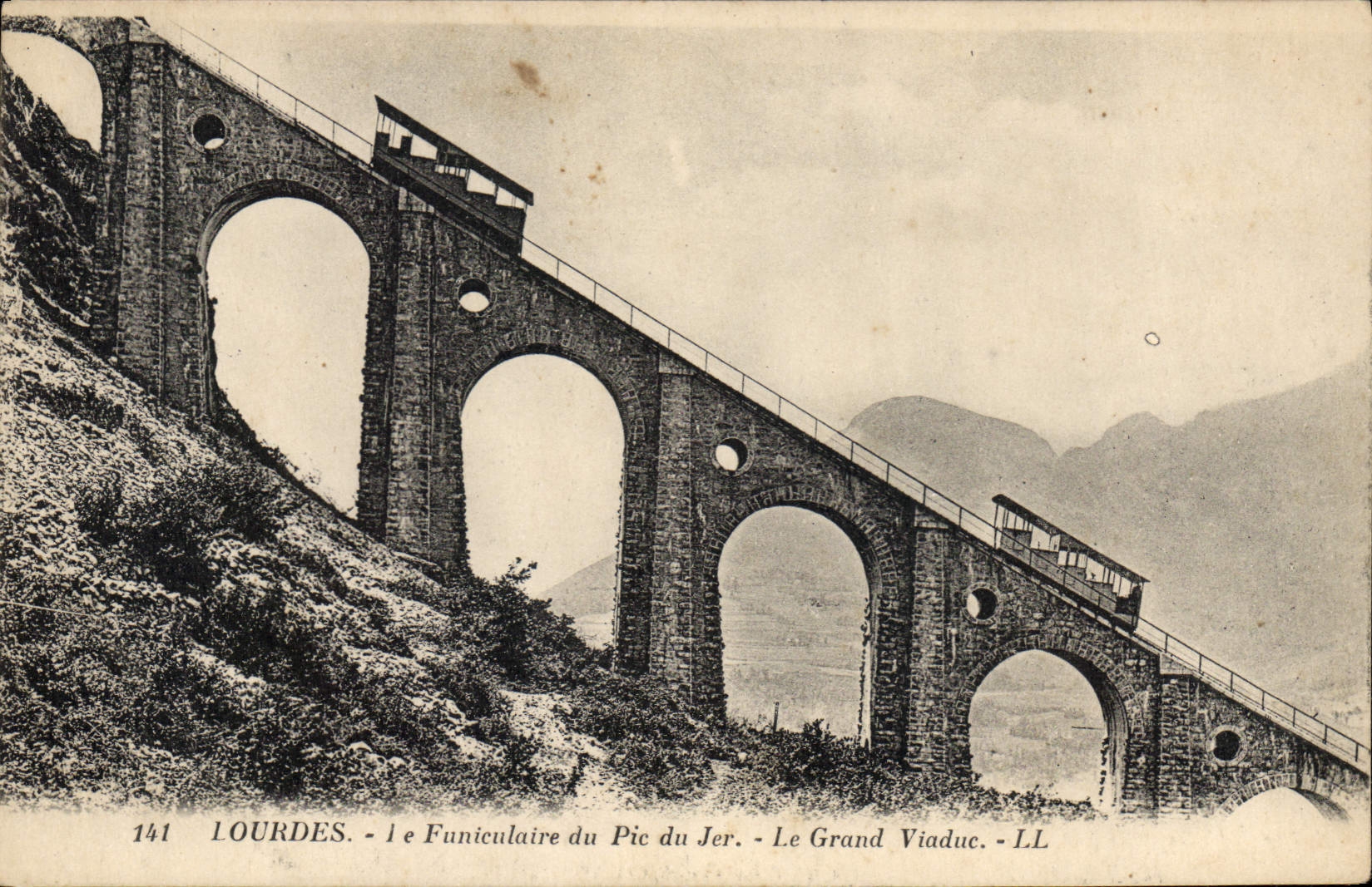 Lourdes - 1er Funiculaire du Pic du Jer - Le Grand Viaduc - LL