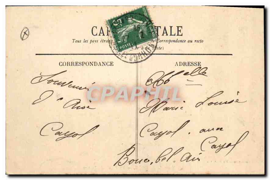 AIX-en-PROVENCE — Le Palais de Justice — Collection C. Martihnet — Verso