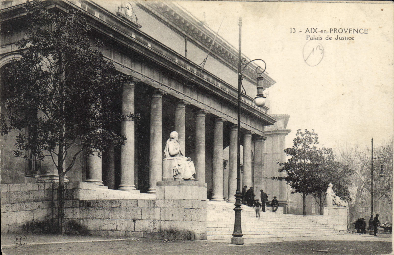 Aix-en-Provence — Palast der Justiz — Verleger F.P.O. Nr. 13