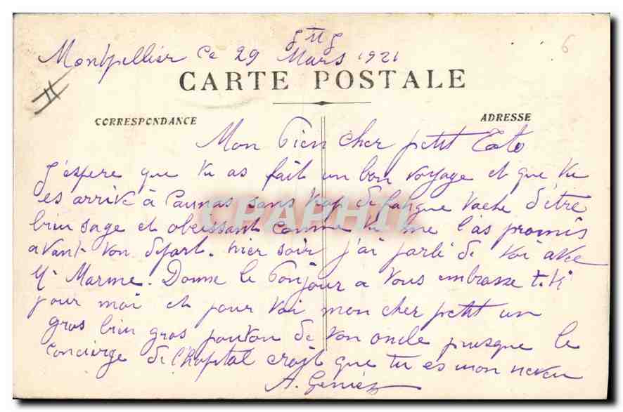 Aix-en-Provence — Palast der Justiz — Verleger F.P.O. Nr. 13 — Rückseite