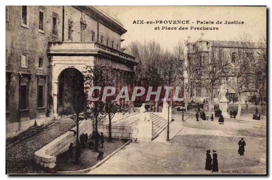 AIX-en-PROVENCE - Palast der Justiz und Place des Précheurs — Verlag Bonis, n° 411