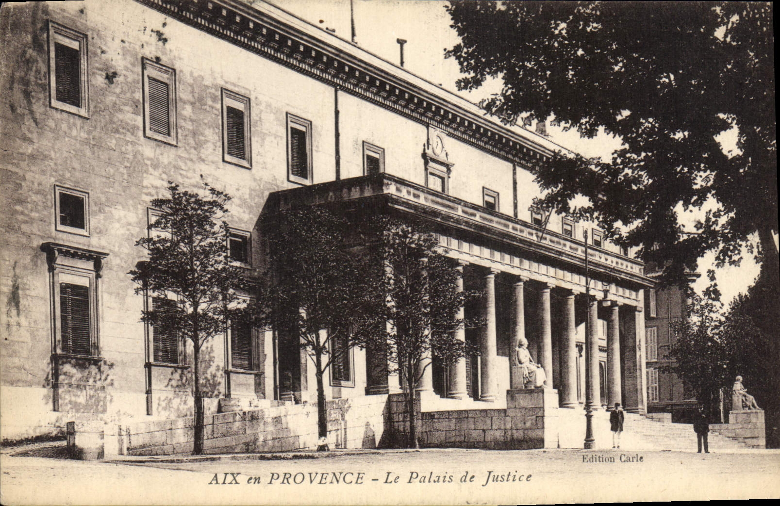AIX en PROVENCE — Ansicht des Palastes der Justiz — Edition Carle