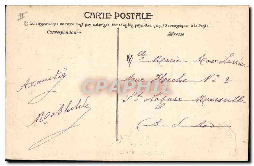 Aix-en-Provence — The Palace of Justice — publisher not identified, series number not visible — Back