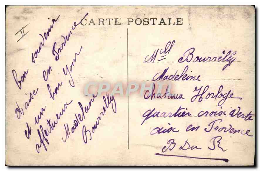 AIX-en-PROVENCE - Le Palais de Justice — éditeur Rogon — Verso