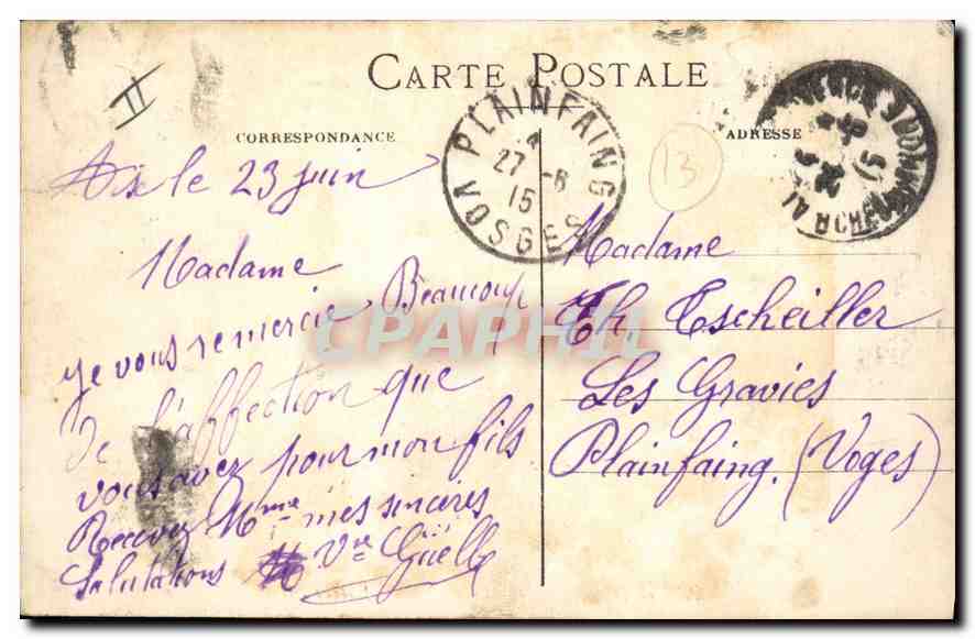 AIX EN PROVENCE — Das Justizpalast — Carle-Edition — Rückseite