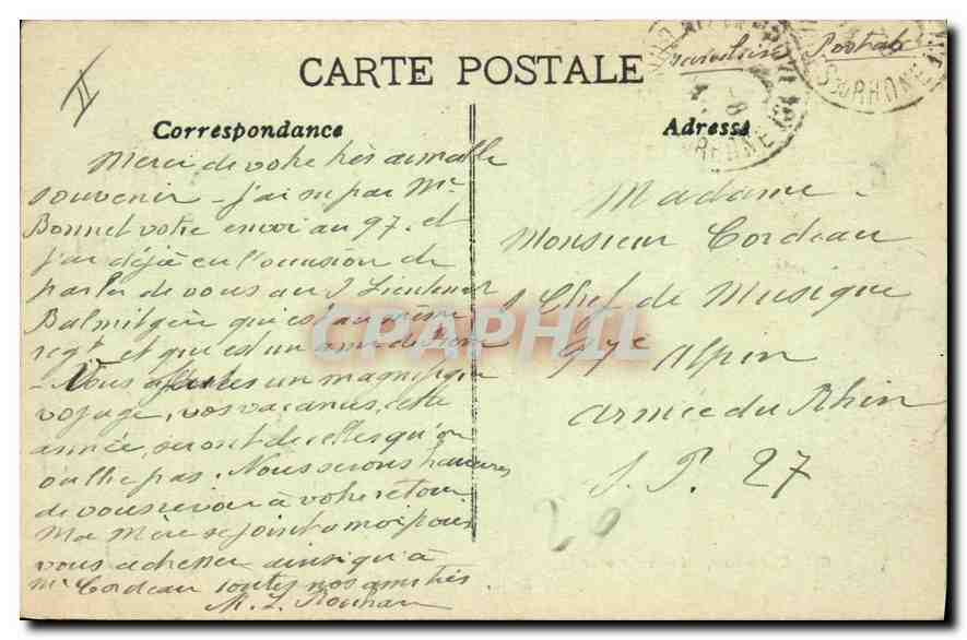 Aix-en-Provence — Das Palast der Gerechtigkeit — Sammlung C. Martinet — Rückseite