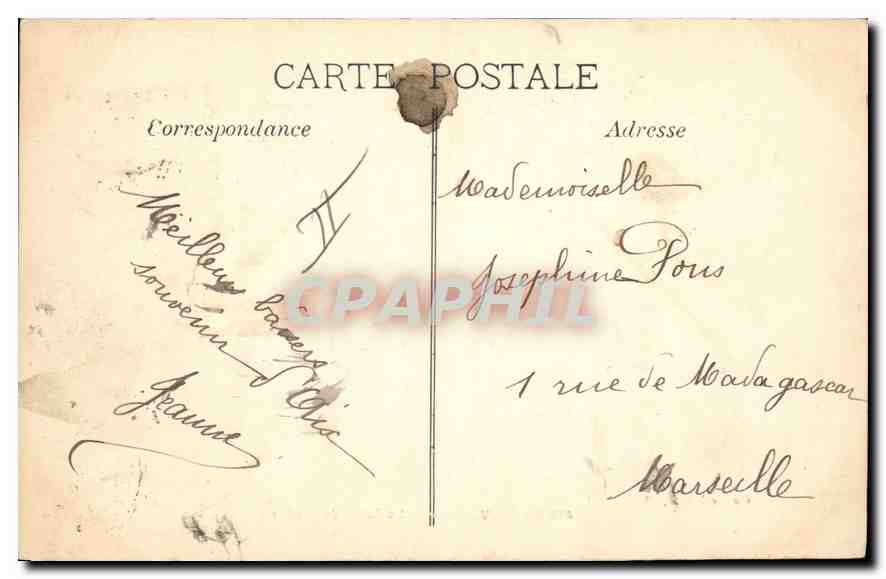 AIX EN PROVENCE - Das Palais de Justice — Sammlung C. M. — Rückseite