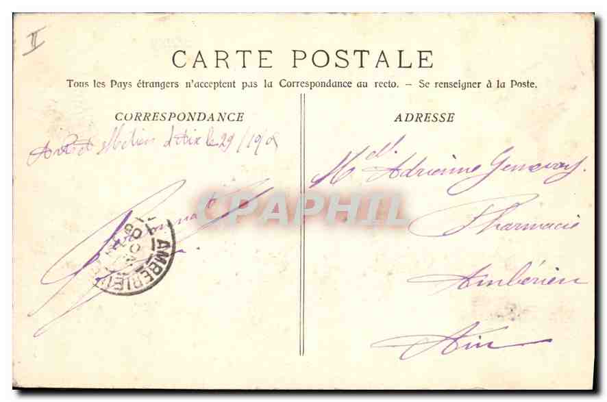 Aix en Provence — Das Palais de Justice — Sammlung Jaussaud - 160 — Rückseite