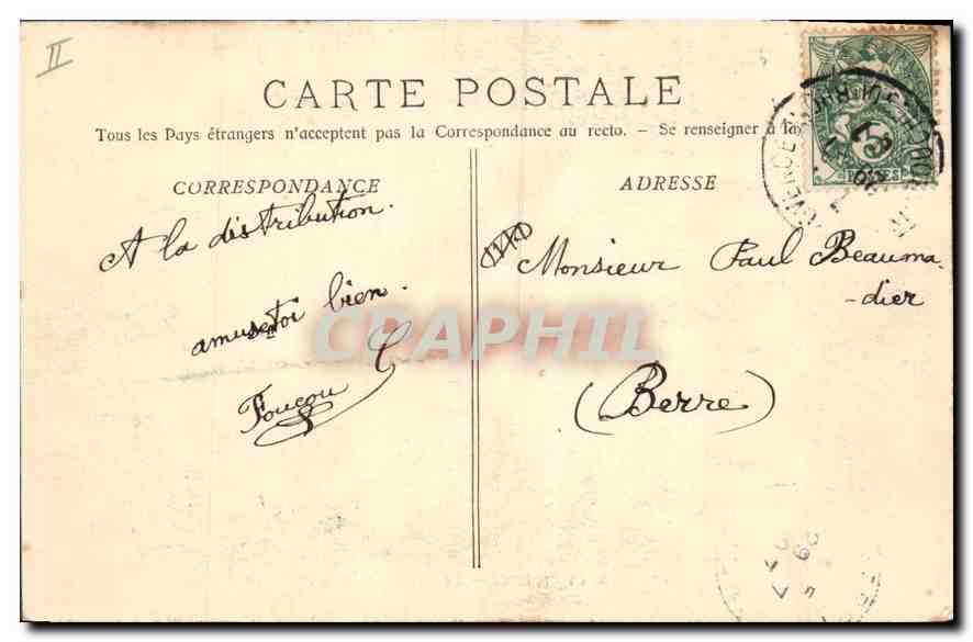 Aix en Provence — Ansicht des Palastes der Gerechtigkeit — Sammlung Faussaud n°172 — Rückseite