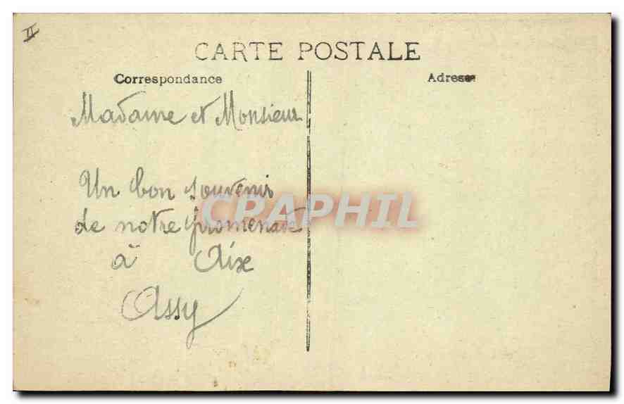 Aix en Provence — Le Palais de Justice — Collection Martinei Aix — Verso