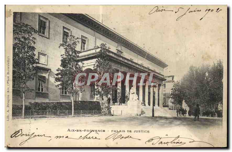 Aix-en-Provence — Palast der Gerechtigkeit — Lib. A. Dragon (Piol Bourrally)