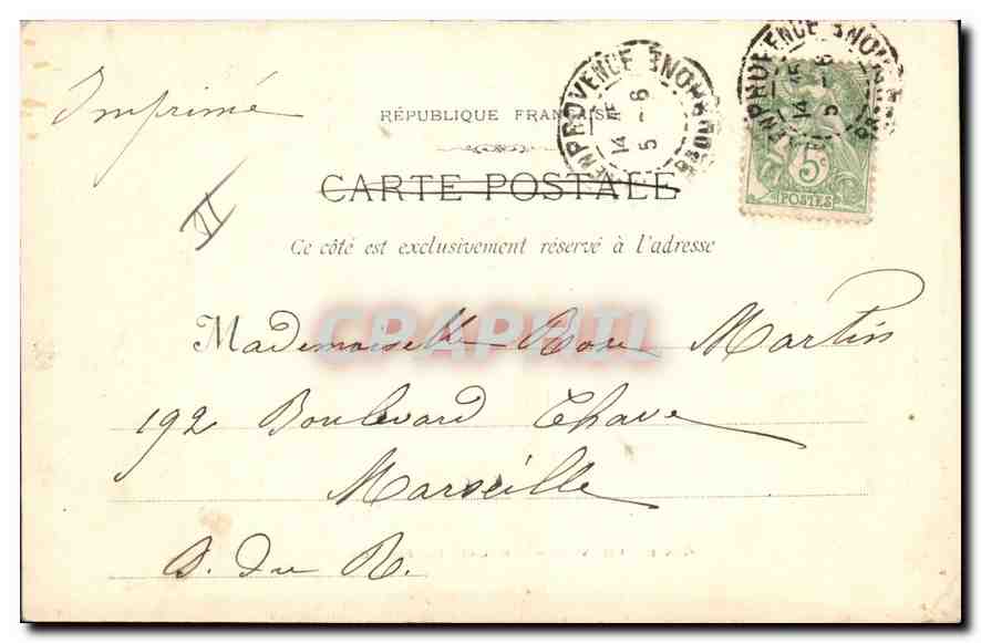 Aix-en-Provence — Palast der Gerechtigkeit — Lib. A. Dragon (Piol Bourrally) — Rückseite