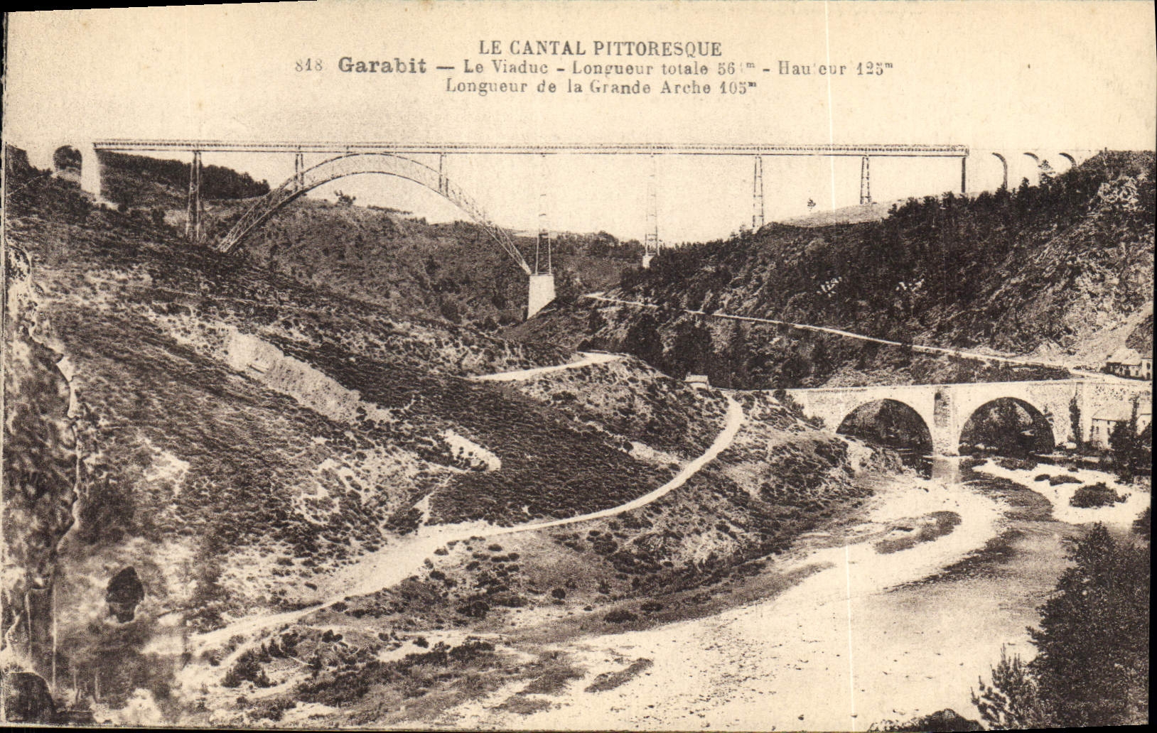 CPA Le Cantal Pittoresque Garabit Le Viaduc 