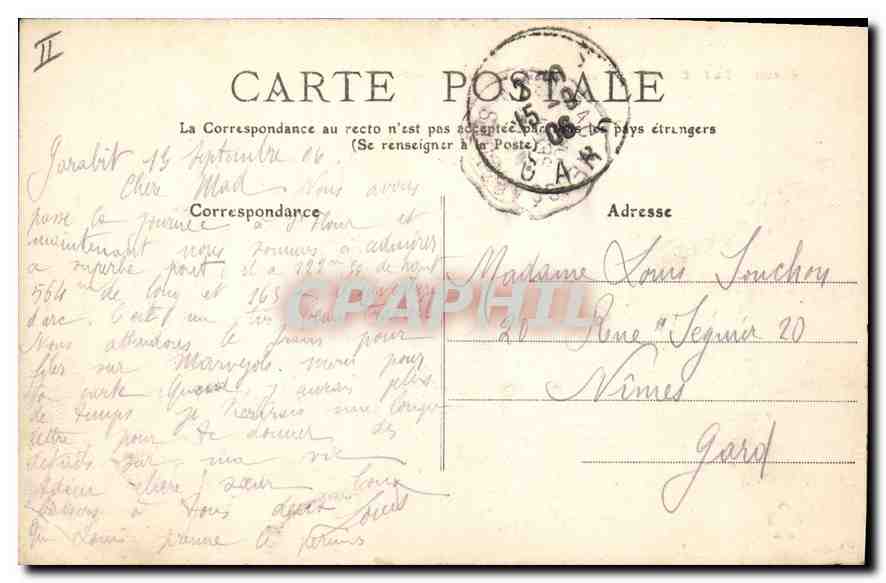 CPA L'Auvergne Cantal Garabit Le Viaduc vu du Pont de la Route  — Rückseite