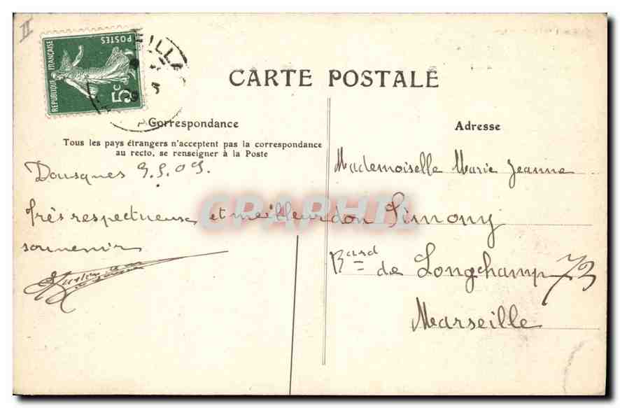 CPA L'Auvergne Cantal Les Rives de la Truyere au Pont de Garabit  — Rückseite