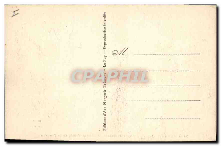CPA Garabit Cantal Route de Ruines Viaduc et Vallee de la Truyere  — Verso