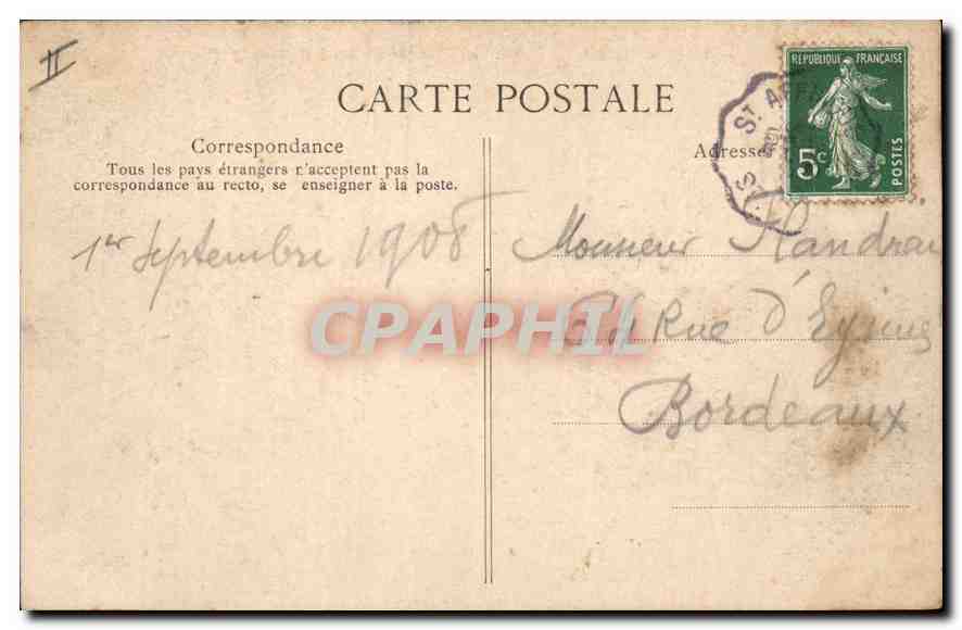 CPA Le Plateau Central Le Pont de Garabit Cantal  — Rückseite