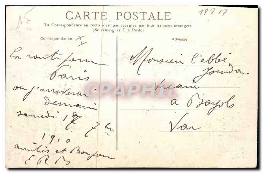CPA L'Auvergne Cantal Garabit Vue generale du Viaduc  — Rückseite
