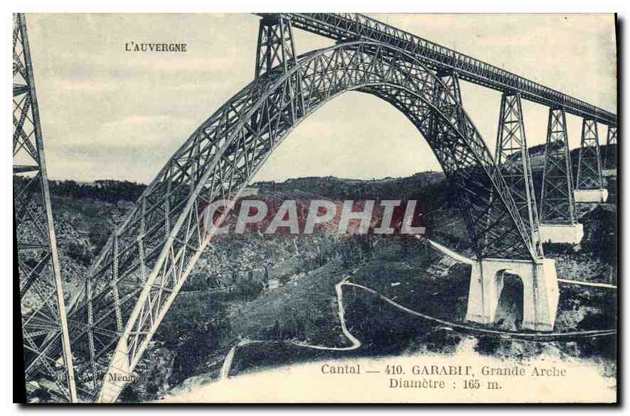 CPA L'Auvergne Cantal Garabit Grande Arche 