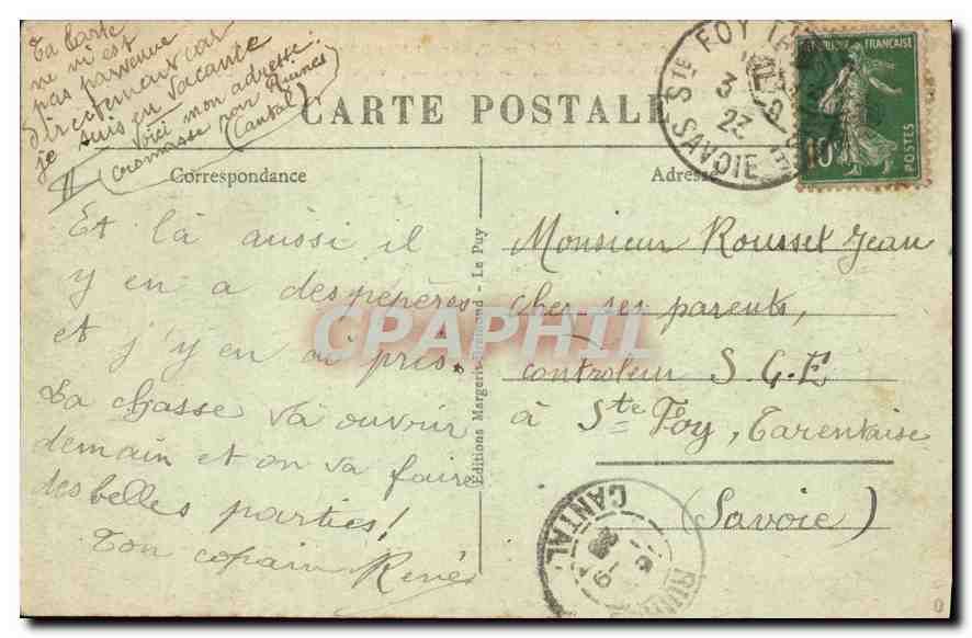 CPA Le Grand Viaduc de Garabit Cantal Aspect Nord Est L'Arche Centrale  — Verso