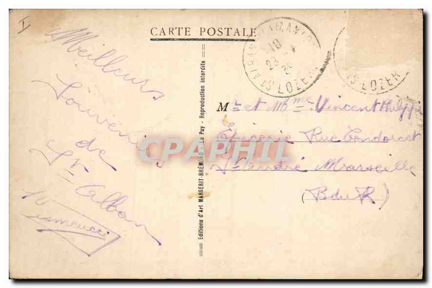 CPA Le Cantal Illustre Le Viaduc de Garabit Ligne Neussargues Beziers Vallee de la Truyere  — Rückseite