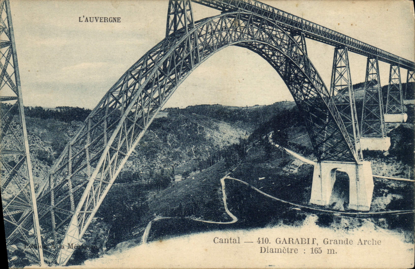 CPA L'Auvergne Cantal Garabit Grande Arche 