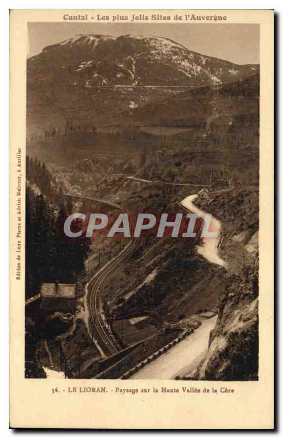 CPA Cantal Les plus Jolis Sites de l'Auvergne Le Lioran Paysage sur la Haute Vallee de la Core 