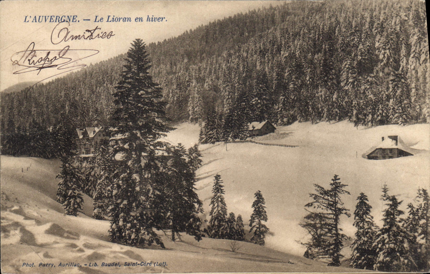 CPA L'Auvergne Le Lioran en Hiver 