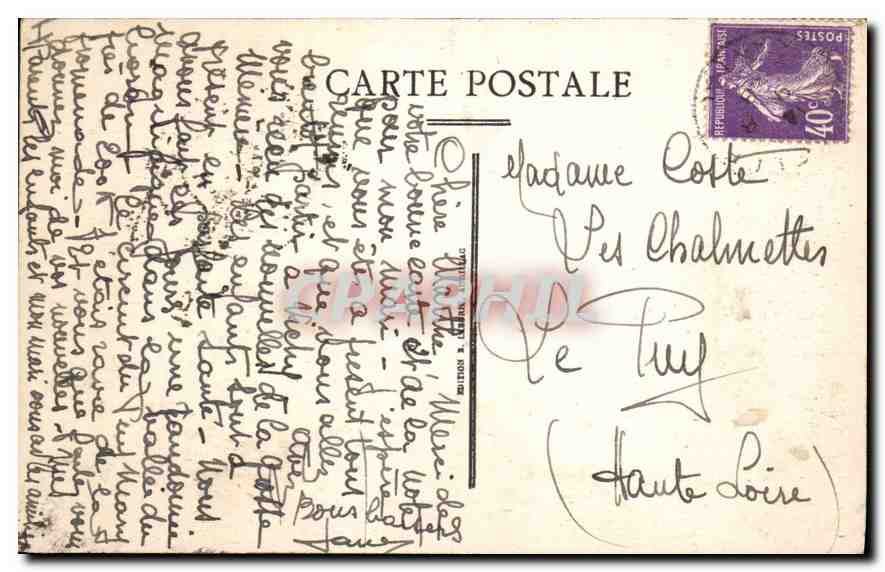 CPA Le Cantal Pittoresque Le Lioran La Vallee pres St Jacques  — Rückseite