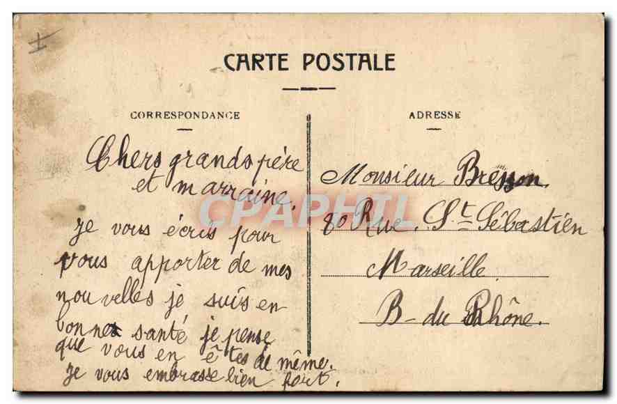 CPA Le Lioran Tournant et Cascade de Pierre Taillade  — Verso
