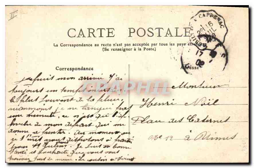 CPA L'Auvergne Cantal Le Lioran Sortie du Tunnel Cote du Lioran  — Rückseite