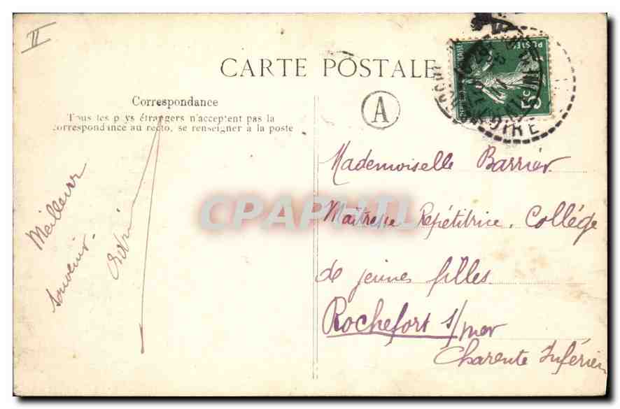 CPA L'Auvergne Pittoresque Le Lioran Cantal Le Plomb du Cantal  — Verso