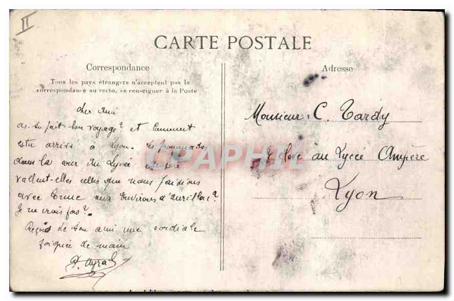 Sortie du Tunnel (côté du Licran) — Le Cantal pittoresque — L. Roux, libraire-éditeur, Aurillac — Reverso