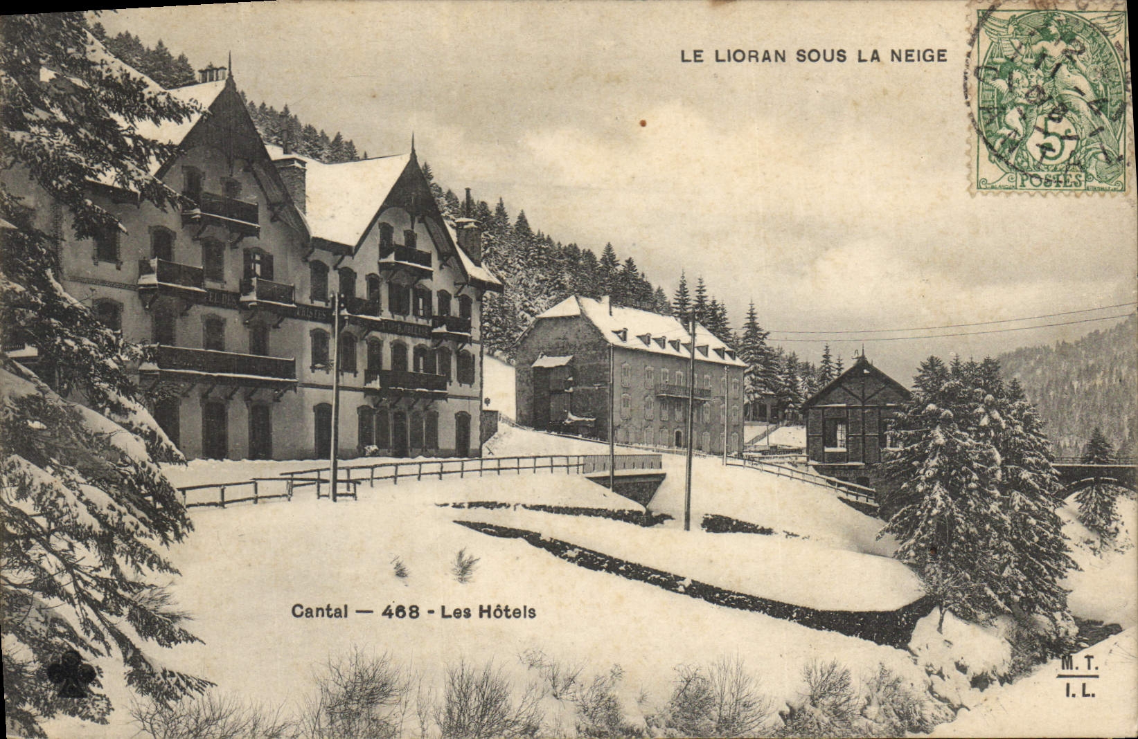 CPA Le Lioran sous la Neige Cantal Les Hotels 