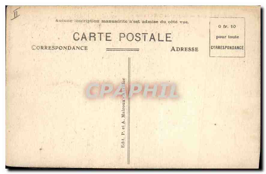CPA Le Lioran Hotel de la Cie d'Orleans  — Rückseite