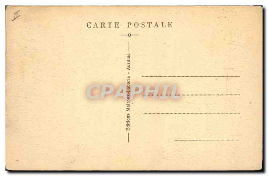 CPA Le Cantal Pittoresque Le Lioran La Chapelle  — Rückseite