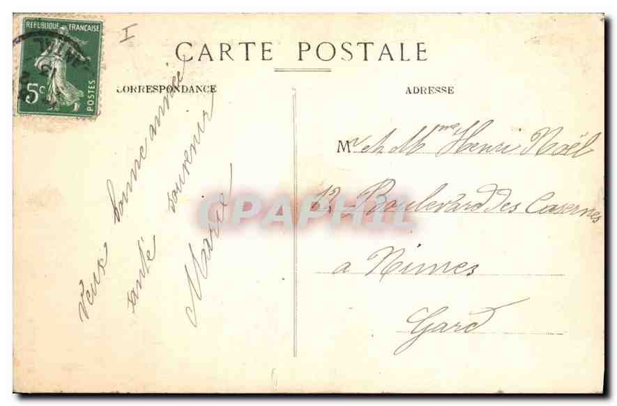 Les Montagnes du Lloran en Hiver — L'Auvergne pittoresque, n°1739 — Pierre Mahouz, ibd-481h, Aurillac — Achterkant