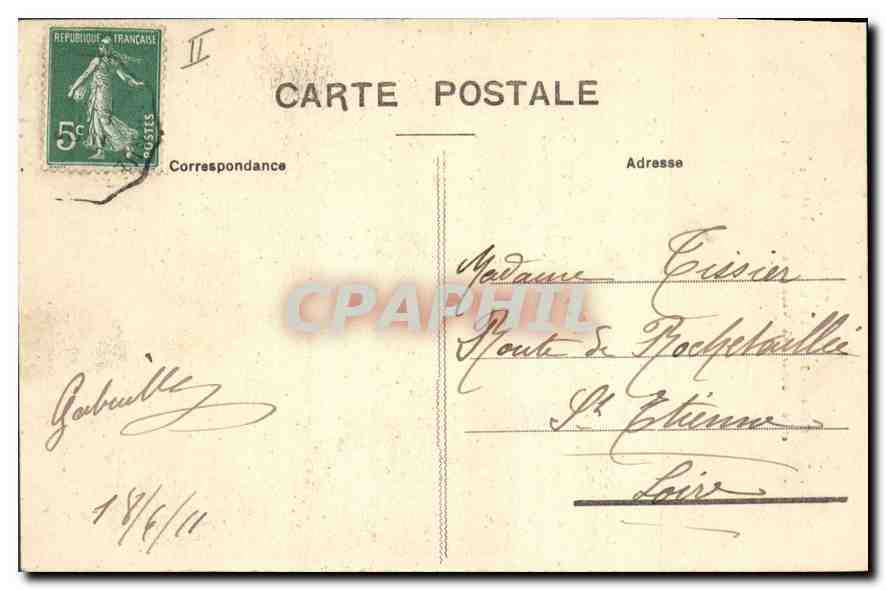 CPA L'Auvergne Cantal Le Lioran les Hotels et le Rocher de Vassiviere  — Verso