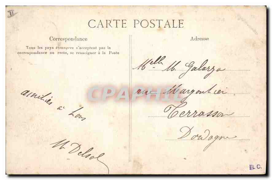 CPA Le Cantal Pittoresque Le Lioran Hotel de la Compagne d'Orleans  — Rückseite