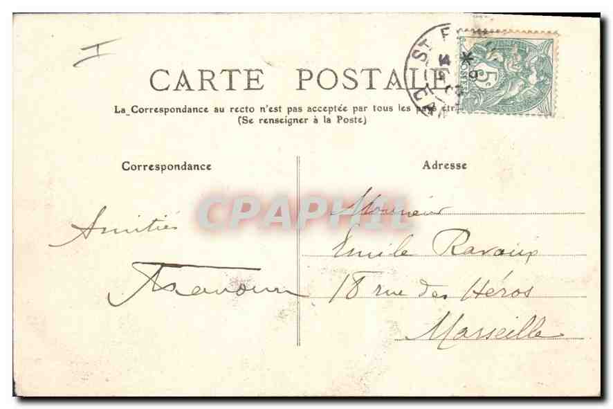 CPA L'Auvergne Cantal Vue generale de la Vallee du Lioran  — Rückseite