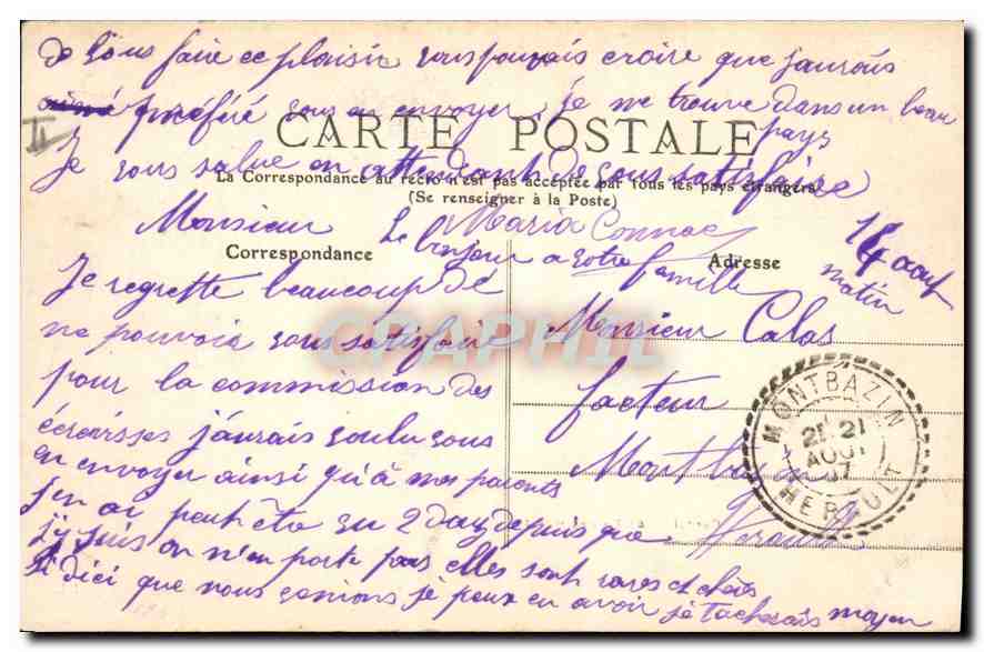 CPA Le Lioran La Neige Cental Les Hotels  — Verso