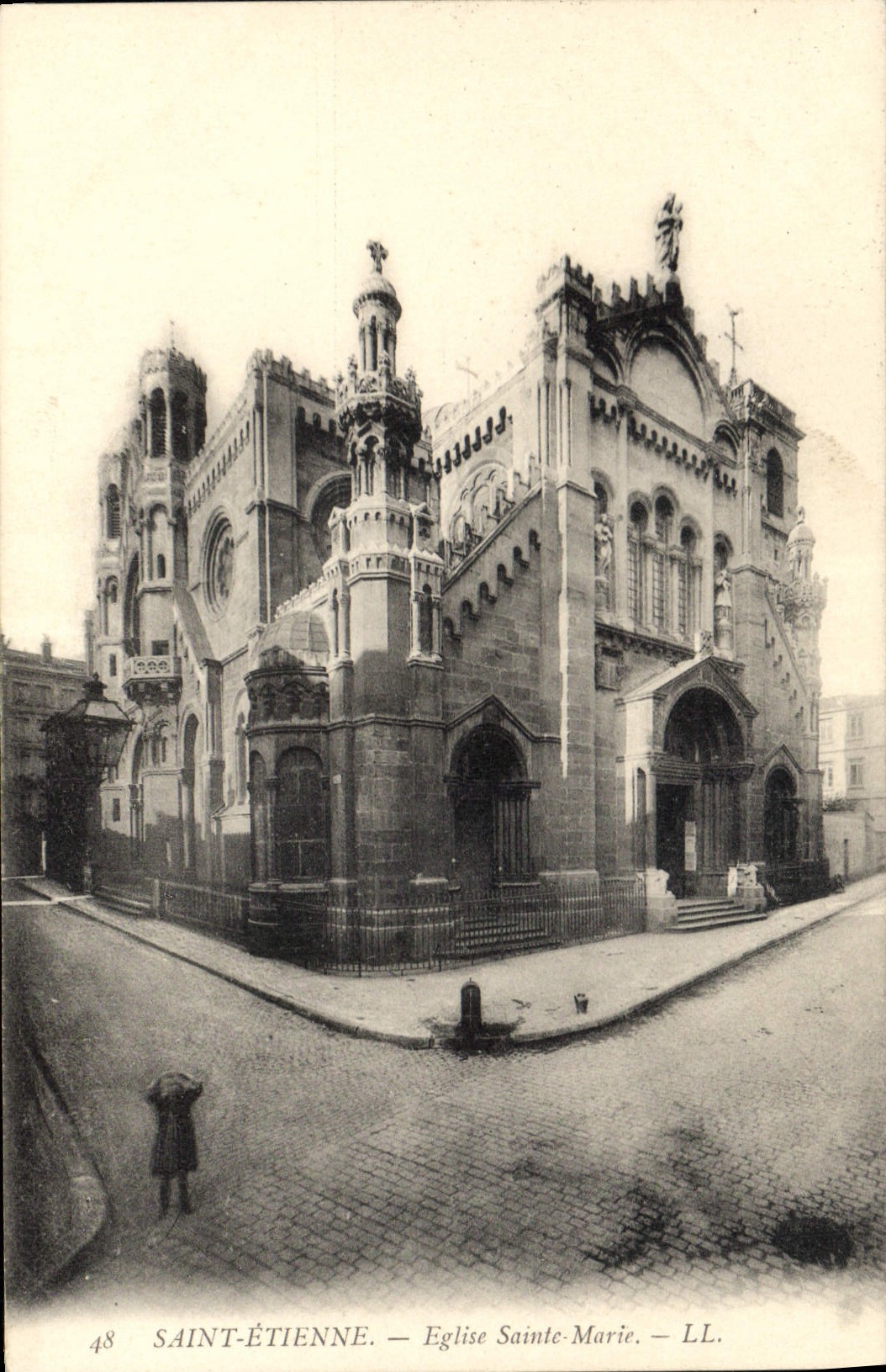 CPA Saint Etienne Eglise Sainte Marie 