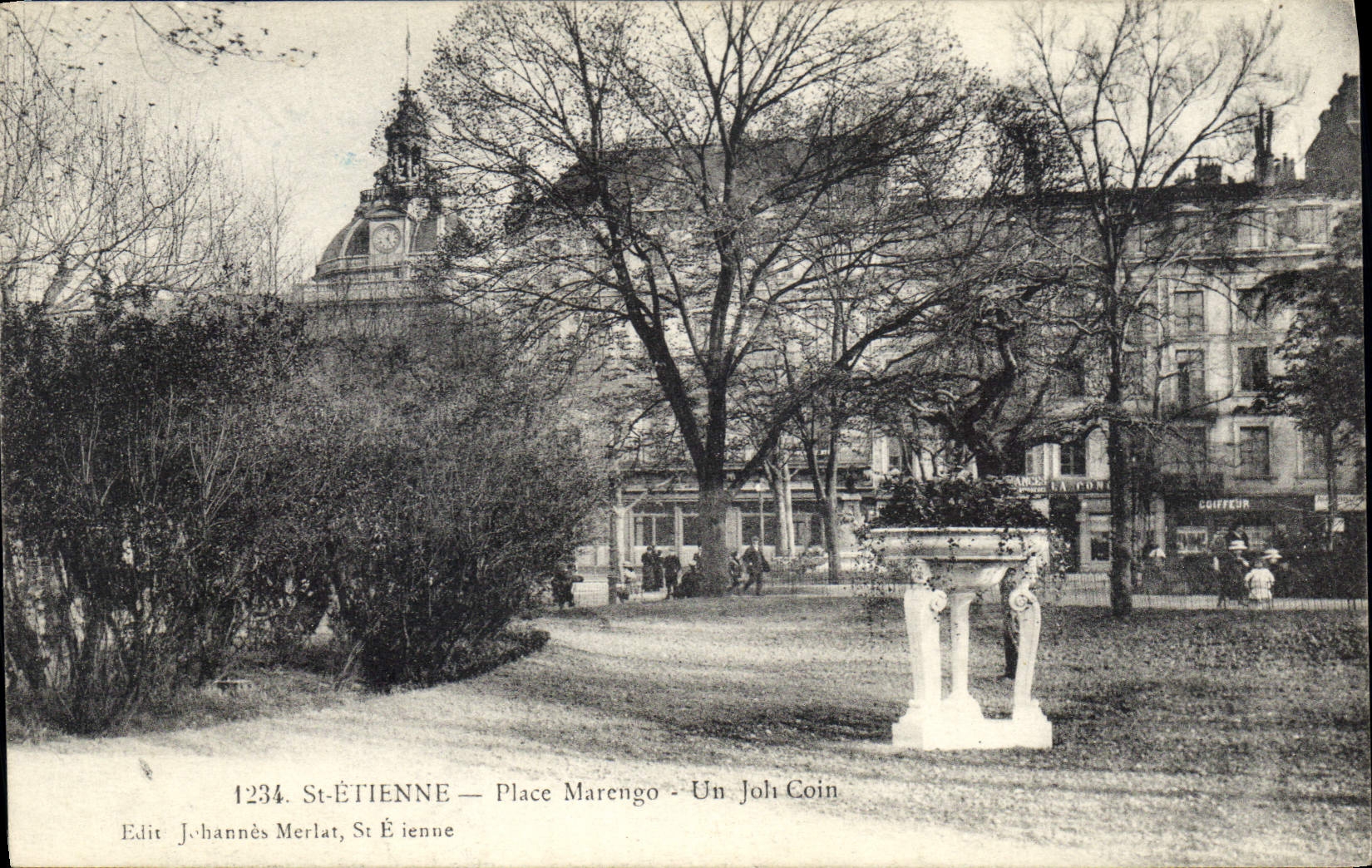 CPA Saint Etienne Place Marengo Un Joh Coin 